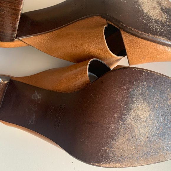 Prada for Granello Block Heel Leather Sandal - Picture 9 of 16